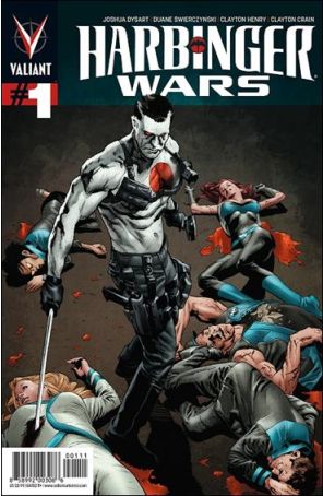 Harbinger Wars 1 published by Valiant with cover art by Lewis Larosa