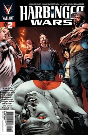 Harbinger Wars 2A published by Valiant with cover art by Lewis Larosa