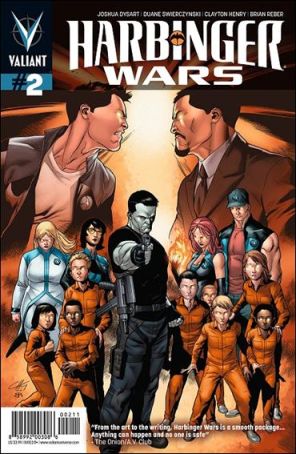 Harbinger Wars 2 published by Valiant with cover art by Clayton Henry
