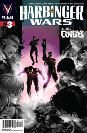 Harbinger Wars 3 (2nd) published by Valiant with cover art by Patrick Zircher