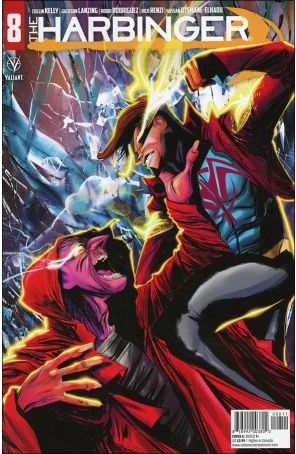 Harbinger (3rd Series) 8A published by Valiant with cover art by Robbi Rodriguez
