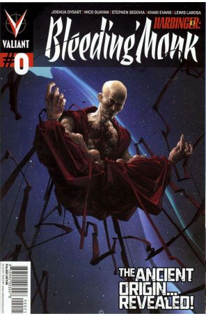 Harbinger: Bleeding Monk 0A published by Valiant with cover art by Clayton Crain