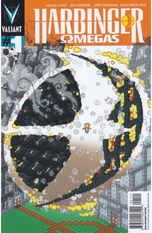 Harbinger: Omegas 1A published by Valiant with cover art by Donovan Santiago