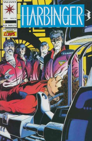 Harbinger 11 published by Valiant with cover art by David Lapham