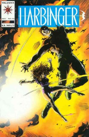 Harbinger 12 published by Valiant with cover art by David Lapham