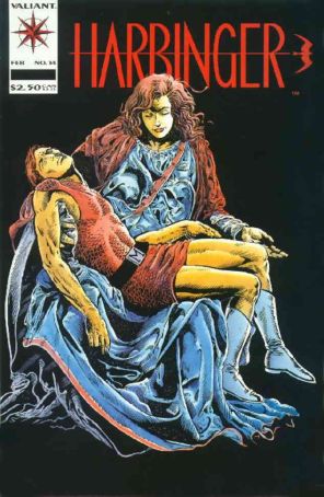 Harbinger 14 published by Valiant with cover art by Howard Simpson