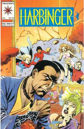 Harbinger 19 published by Valiant with cover art by Howard Simpson