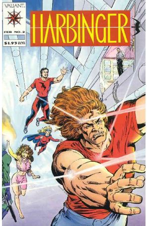 Harbinger 2A published by Valiant with cover art by David Lapham
