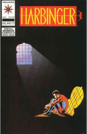 Harbinger 20 published by Valiant with cover art by Howard Simpson