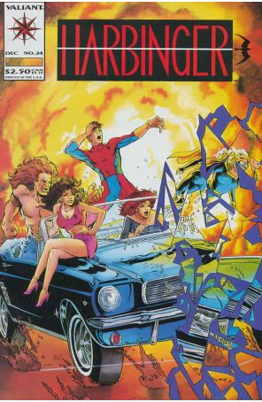 Harbinger 24 published by Valiant with cover art by Howard Simpson