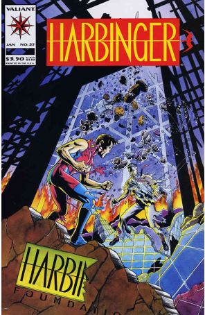 Harbinger 25 published by Valiant with cover art by Howard Simpson