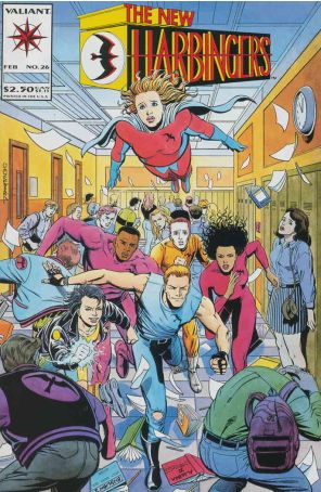 Harbinger 26 published by Valiant with cover art by Sean Chen