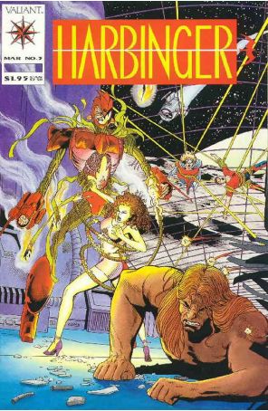 Harbinger 3A published by Valiant with cover art by David Lapham