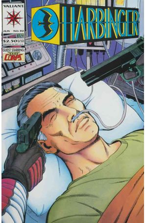 Harbinger 30 published by Valiant with cover art by Sean Chen