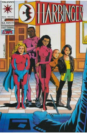 Harbinger 31 published by Valiant with cover art by Sean Chen
