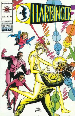 Harbinger 32 published by Valiant with cover art by Sean Chen