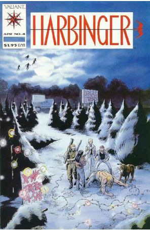 Harbinger 4 published by Valiant with cover art by David Lapham