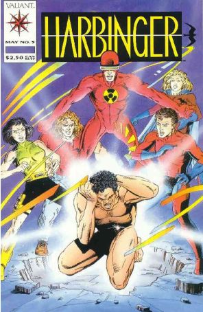 Harbinger 5A published by Valiant with cover art by David Lapham