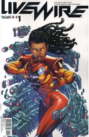 Livewire 1B published by Valiant with cover art by Harvey Tolibao
