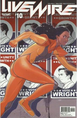 Livewire 10A published by Valiant with cover art by Stacey Lee