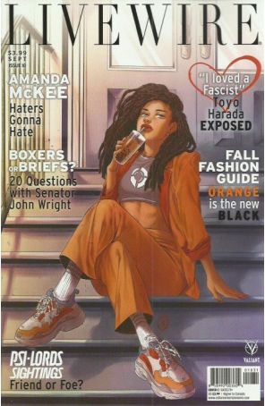 Livewire 10C published by Valiant with cover art by Irene Koh