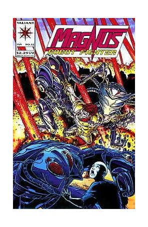 Magnus Robot Fighter (Valiant) 32 published by Valiant with cover art by Jim Calafiore