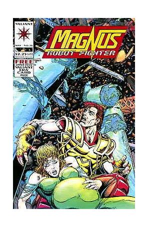 Magnus Robot Fighter (Valiant) 36 published by Valiant with cover art by Jim Calafiore