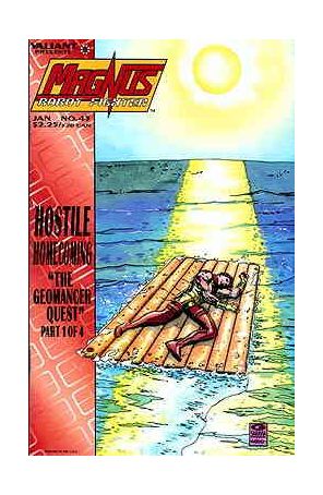 Magnus Robot Fighter (Valiant) 43 published by Valiant with cover art by George Saravia