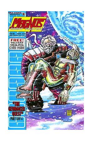 Magnus Robot Fighter (Valiant) 44 published by Valiant with cover art by George Saravia