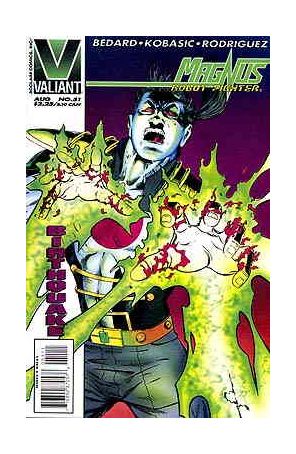 Magnus Robot Fighter (Valiant) 51 published by Valiant with cover art by Dave Ross