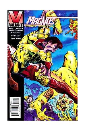 Magnus Robot Fighter (Valiant) 53 published by Valiant with cover art by Dave Ross