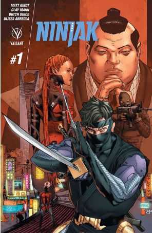 Ninjak (3rd Series) 1B published by Valiant with cover art by Clay Mann
