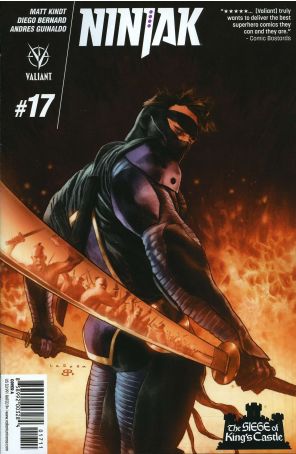 Ninjak (3rd Series) 17A published by Valiant with cover art by Lewis Larosa