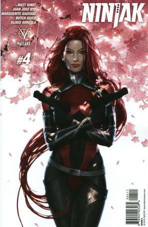 Ninjak (3rd Series) 4A published by Valiant with cover art by Jelena Kevic-Djurdjevic