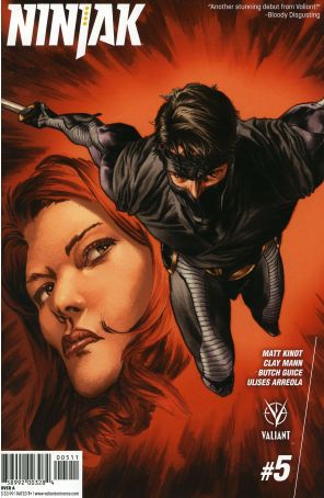 Ninjak (3rd Series) 5A published by Valiant with cover art by Lewis Larosa