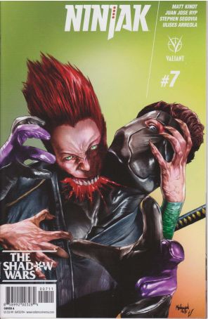 Ninjak (3rd Series) 7A published by Valiant with cover art by Mico Suayan