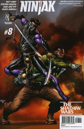 Ninjak (3rd Series) 8A published by Valiant with cover art by Mico Suayan