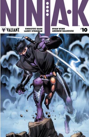 Ninjak (4th Series) 10B published by Valiant with cover art by Larry Stroman