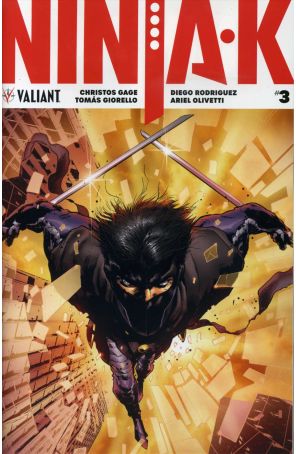 Ninjak (4th Series) 3A published by Valiant with cover art by Trevor Hairsine