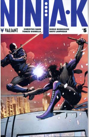 Ninjak (4th Series) 5A published by Valiant with cover art by Trevor Hairsine