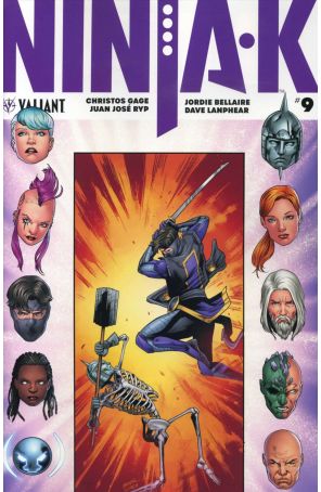 Ninjak (4th Series) 9A published by Valiant with cover art by Carmen Nunez Carnero