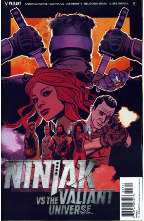 Ninjak vs. the Valiant Universe 3A published by Valiant with cover art by Greg Smallwood
