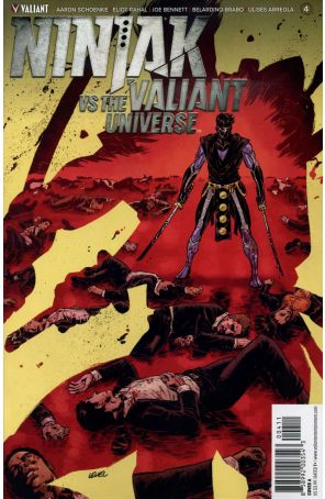 Ninjak vs. the Valiant Universe 4A published by Valiant with cover art by Brian Level