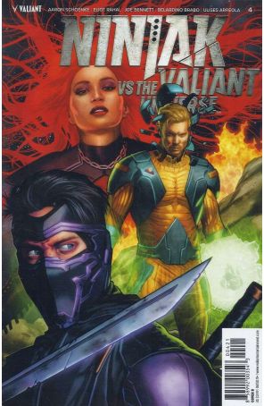 Ninjak vs. the Valiant Universe 4B published by Valiant with cover art by Cafu