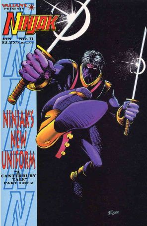 Ninjak 11 published by Valiant with cover art by Tom Ryder