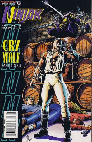 Ninjak 14 published by Valiant with cover art by Andrew Currie