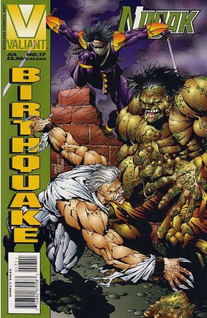 Ninjak 17 published by Valiant with cover art by Bart Sears