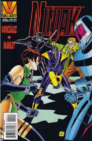 Ninjak 20 published by Valiant with cover art by Chris Sprouse