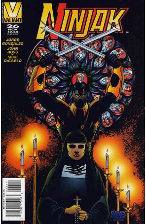 Ninjak 26 published by Valiant with cover art by Mike Manley