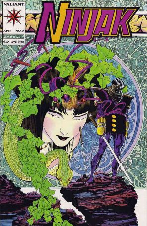 Ninjak 3 published by Valiant with cover art by Joe Quesada